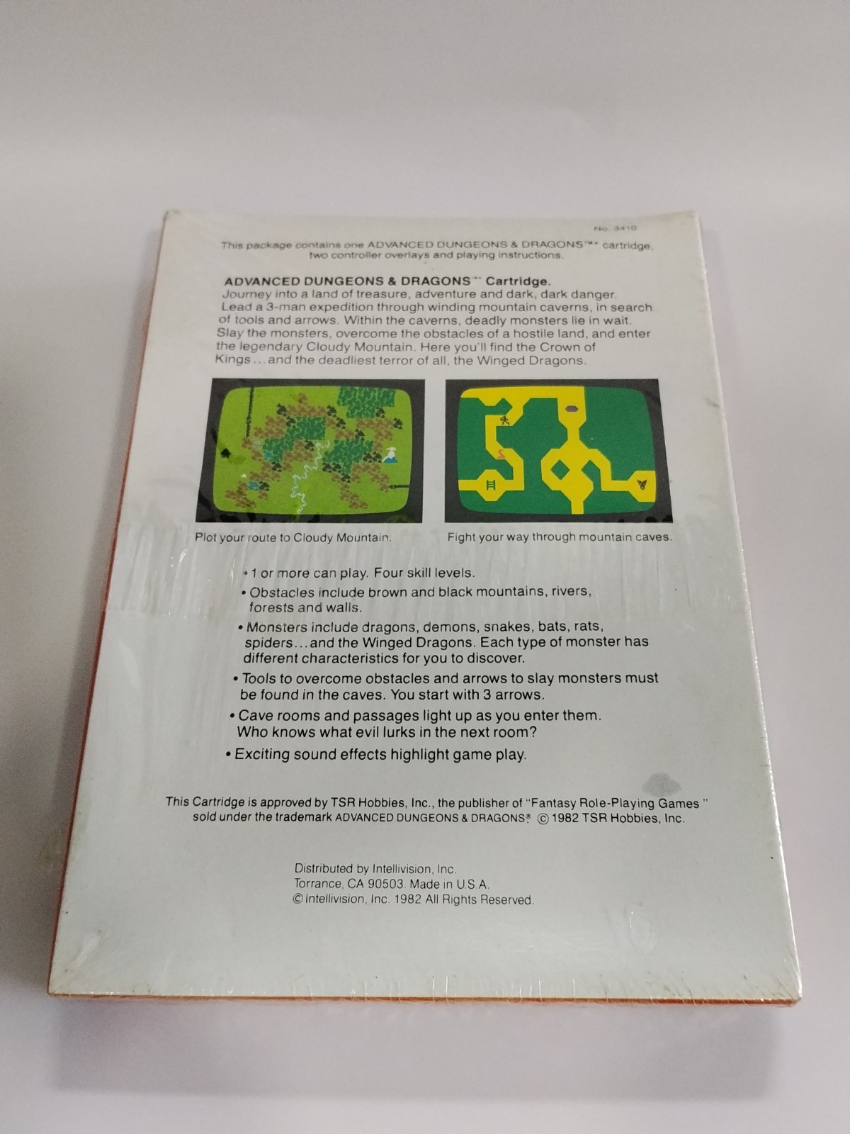 Advanced Dungeons & Dragons (Intellivision, 1982) Brand New Sealed