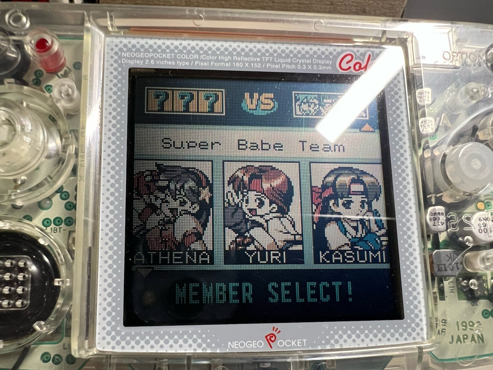 Neo Geo Pocket Color Console Slim Crystal Clear Boxed CIB + Free Game