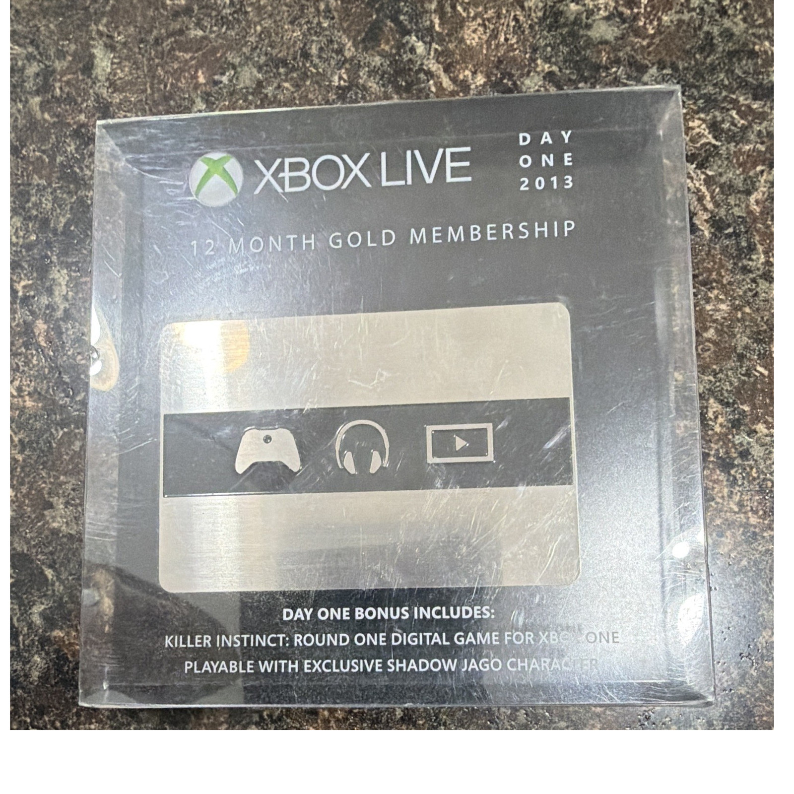 Microsoft Xbox Live Gold 12 Month Membership Day One 2013 Bonus Card