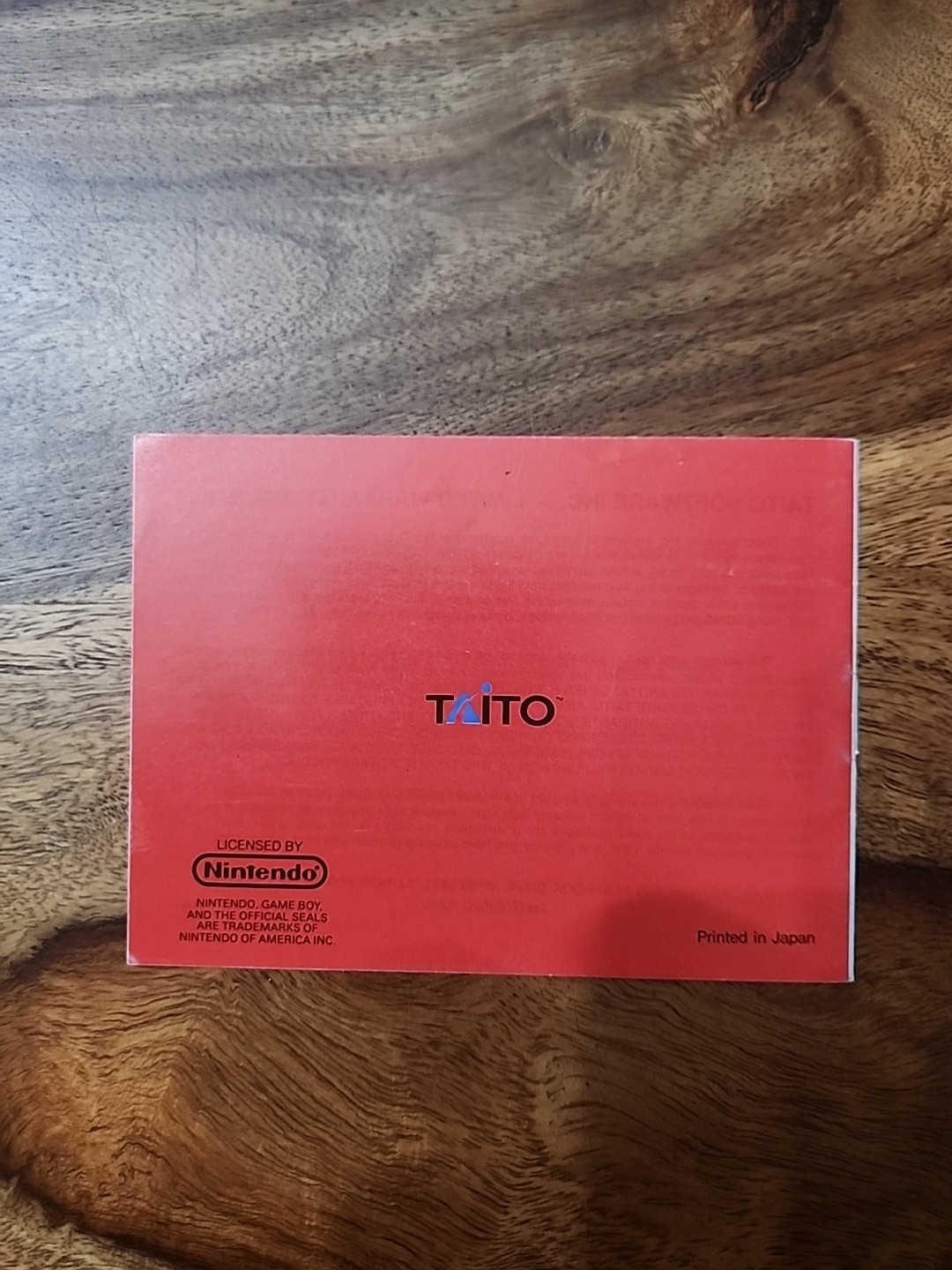 Chase HQ (Nintendo Game Boy, 1990) Manual