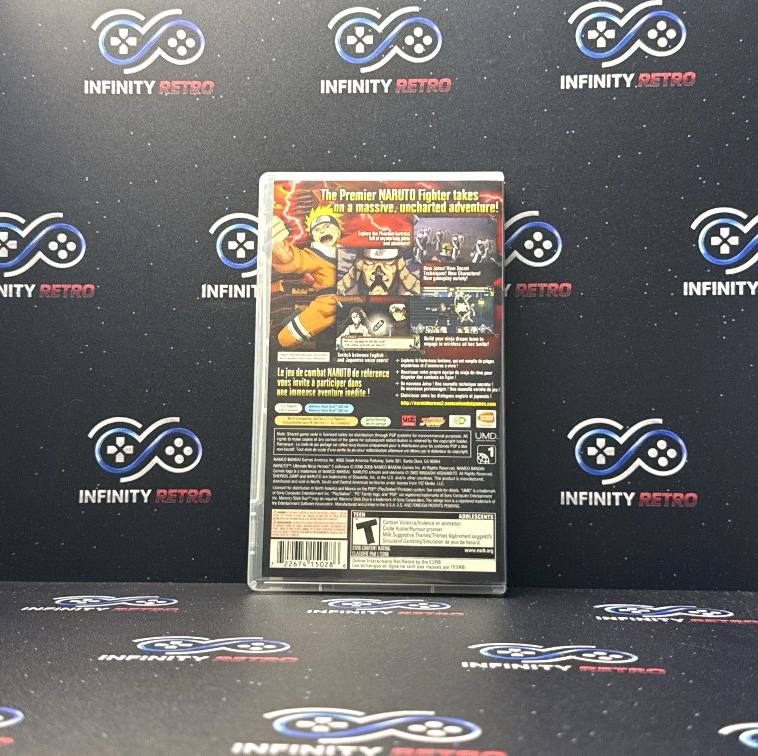 Naruto: Ultimate Ninja Heroes 2 Sony PlayStation Portable PSP CIB Refurbished
