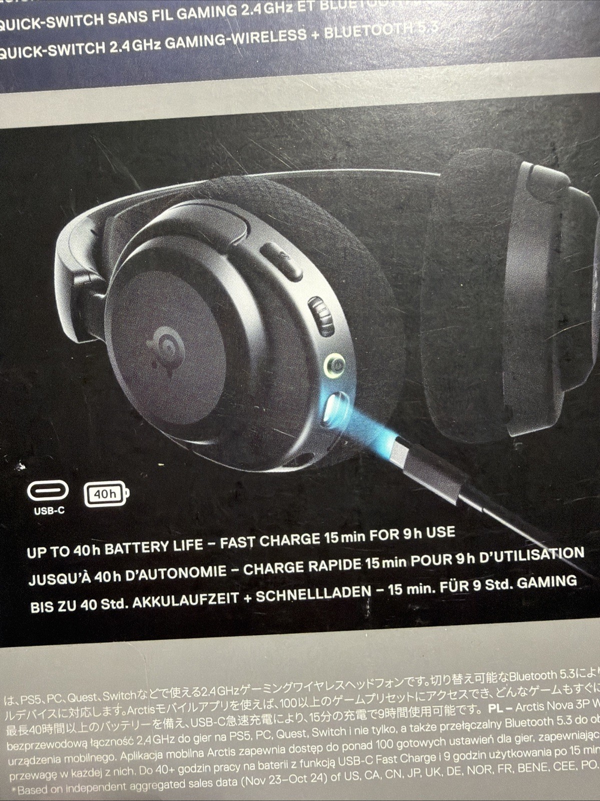 New & Sealed! SteelSeries Arctis Nova 3P Wireless Multi-Platform Gaming Headset