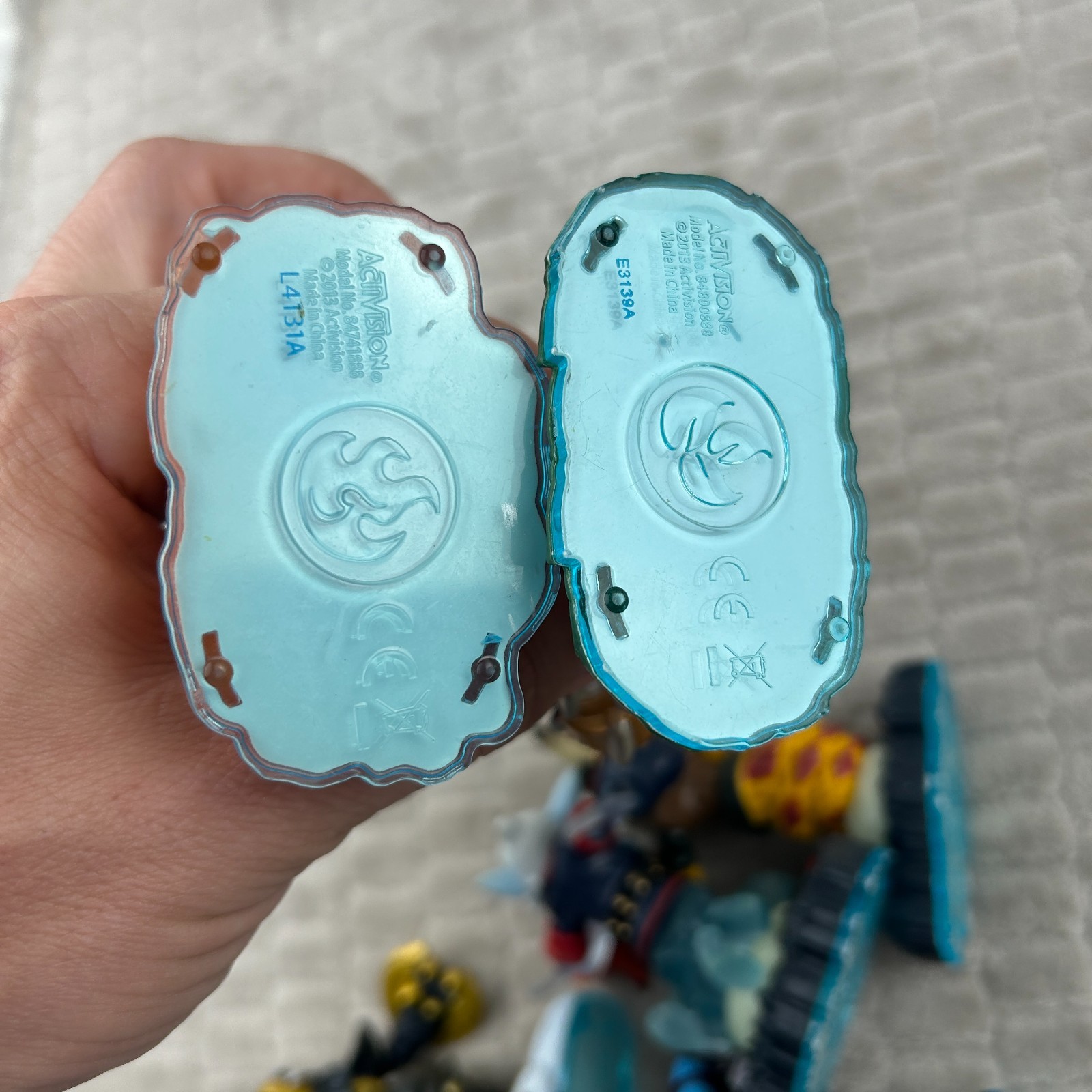 Skylanders Swap Force Lot Of 6 Blast Zone Grilla Drilla Night Shift Rattle Snake