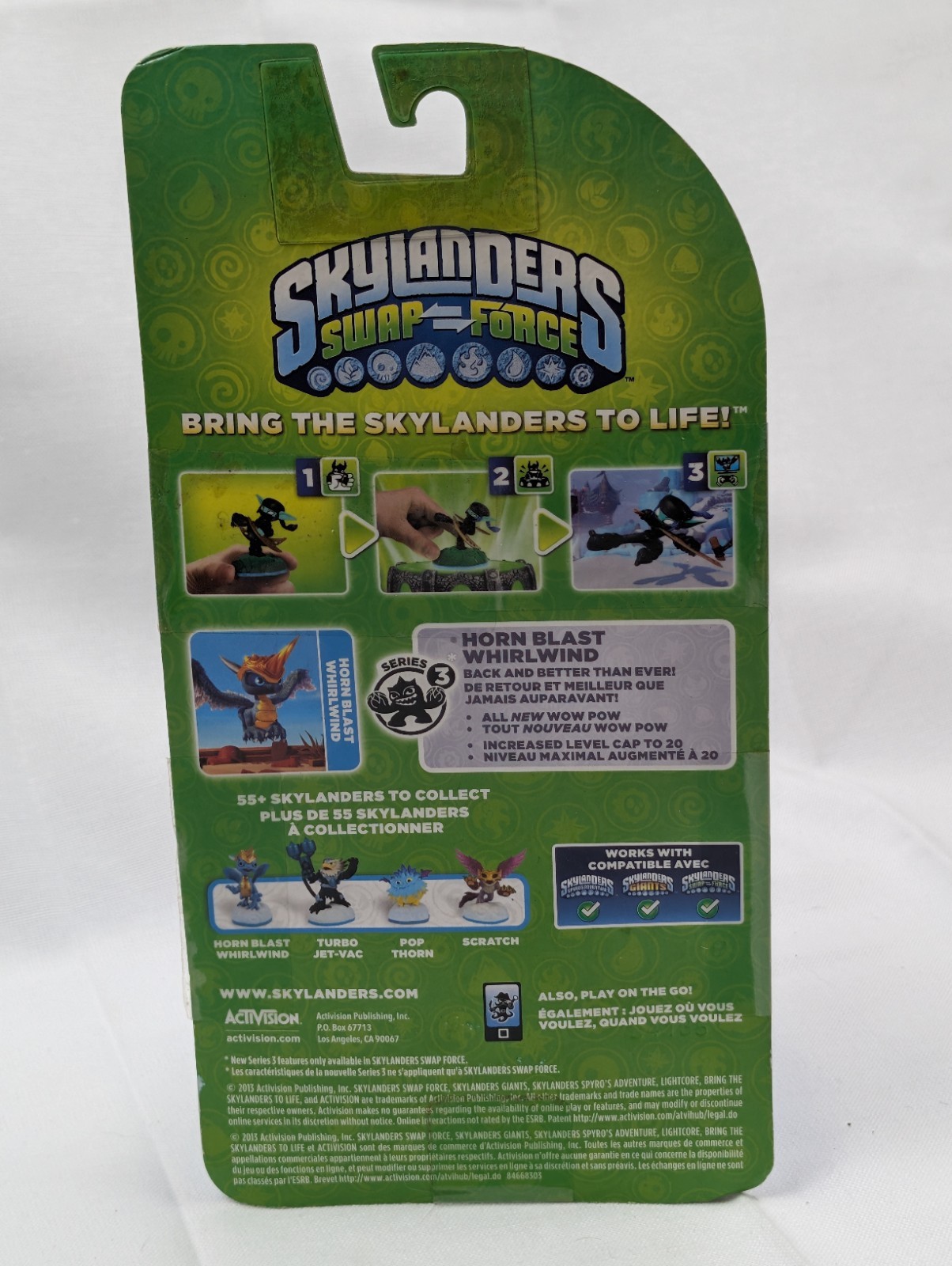 Skylanders Sealed Lot of 5 Funny Bone Scorp Horn Blast Whirlwind Shroomboom NEW