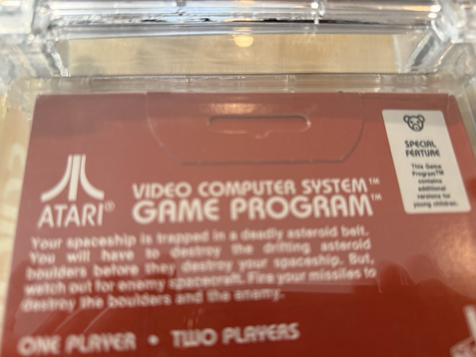 Atari 2600 Asteroids (1981 Red Box Hangtab) WATA 7.5 Sealed – Rare Early Print