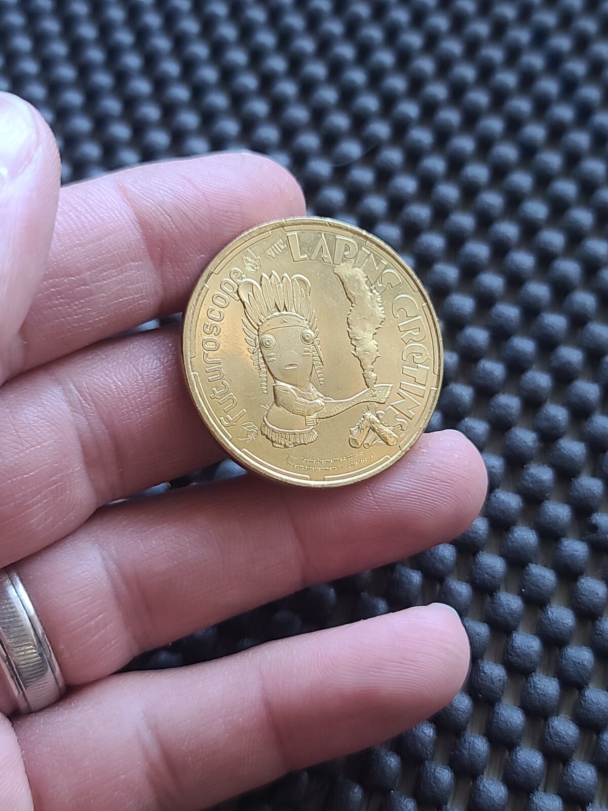 Rabbids FutureScope Coin Medal Souvenir Rare Promo Mario Nintendo Ubisoft France