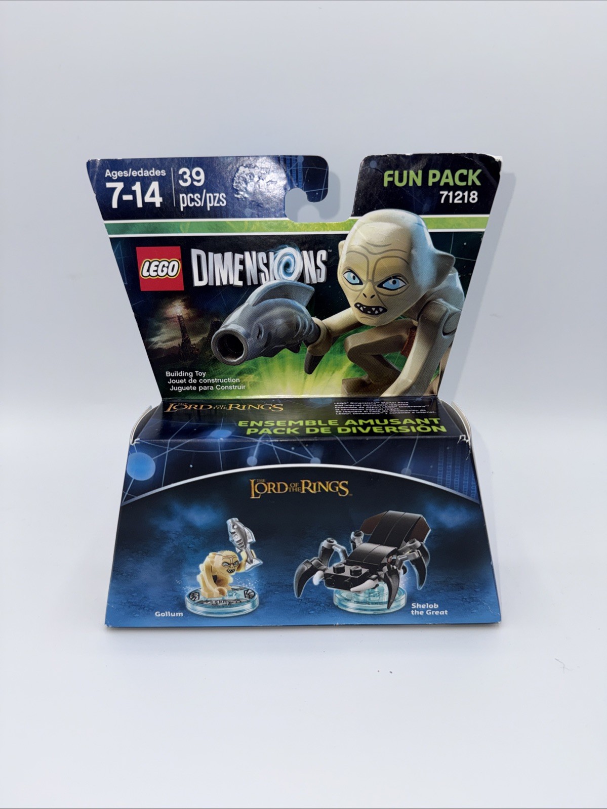 LEGO Dimensions Lord of the Rings: Gollum & Shelob the Great Fun Pack 71218