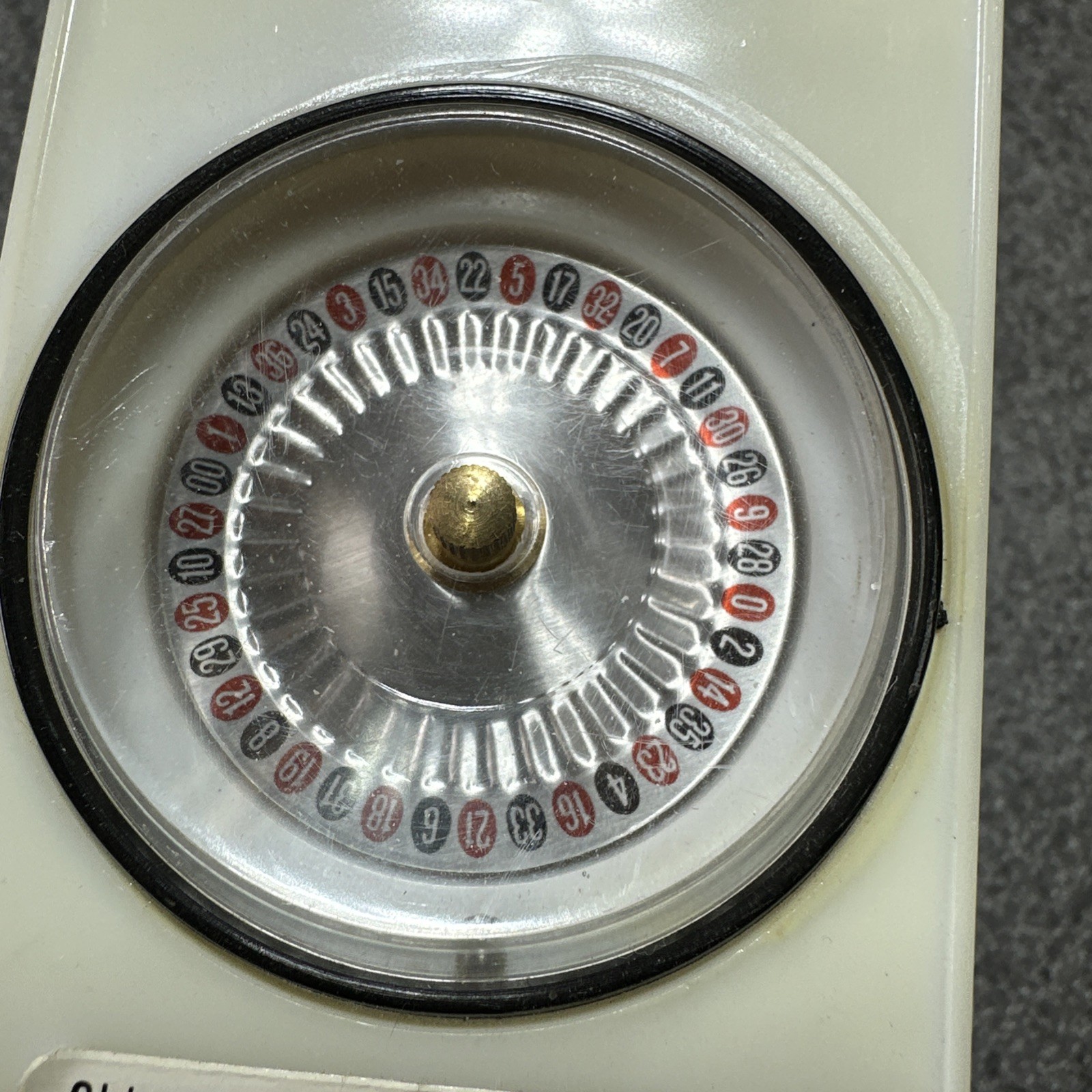Vintage Mini Roulette Wheel Game With Chips, Instructions And Board Hong Kong