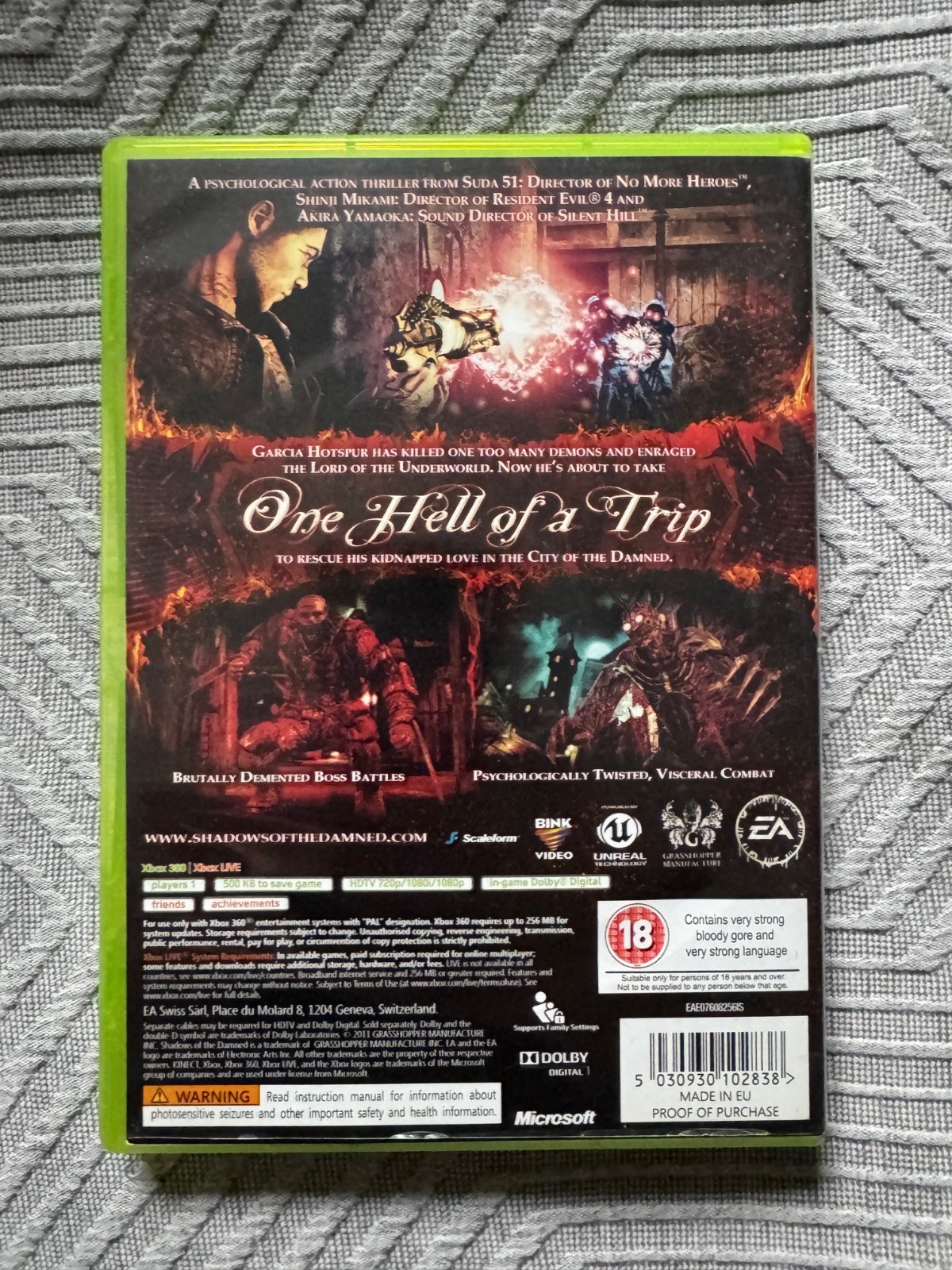 xbox 360 Shadows of the Damned Game REGION FREE