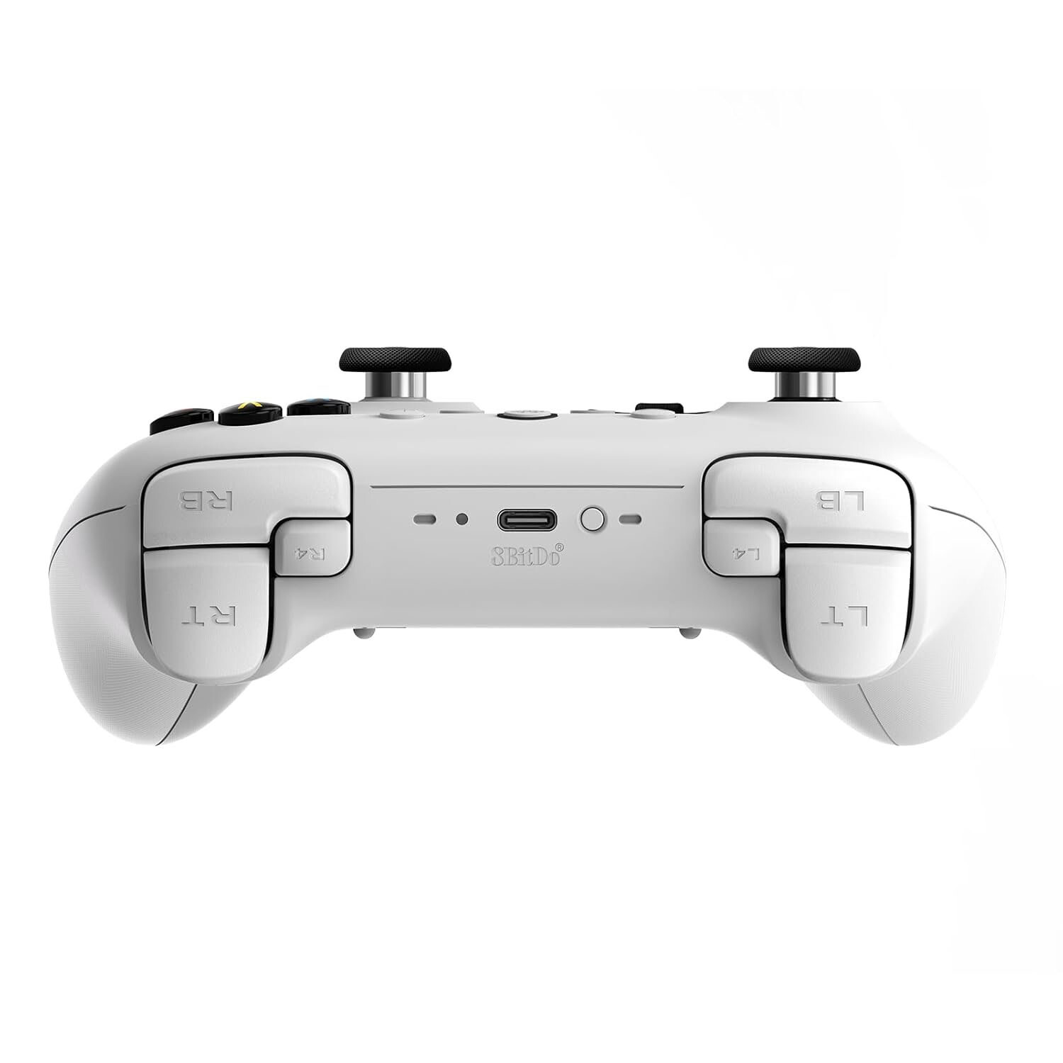 8BitDo Ultimate 2 Bluetooth Controller with Hall Effects + Charging Dock – White