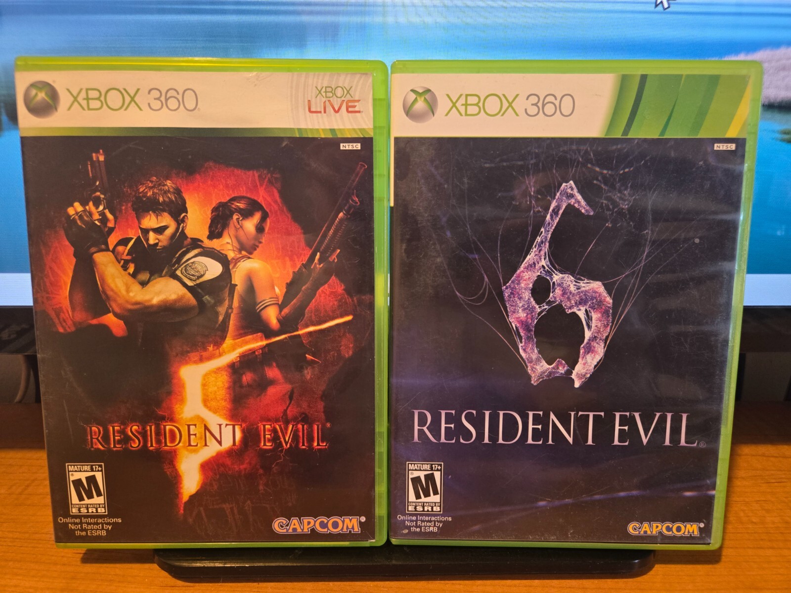 Resident Evil 5 & 6 (Microsoft Xbox 360 Lot) Capcom, Complete