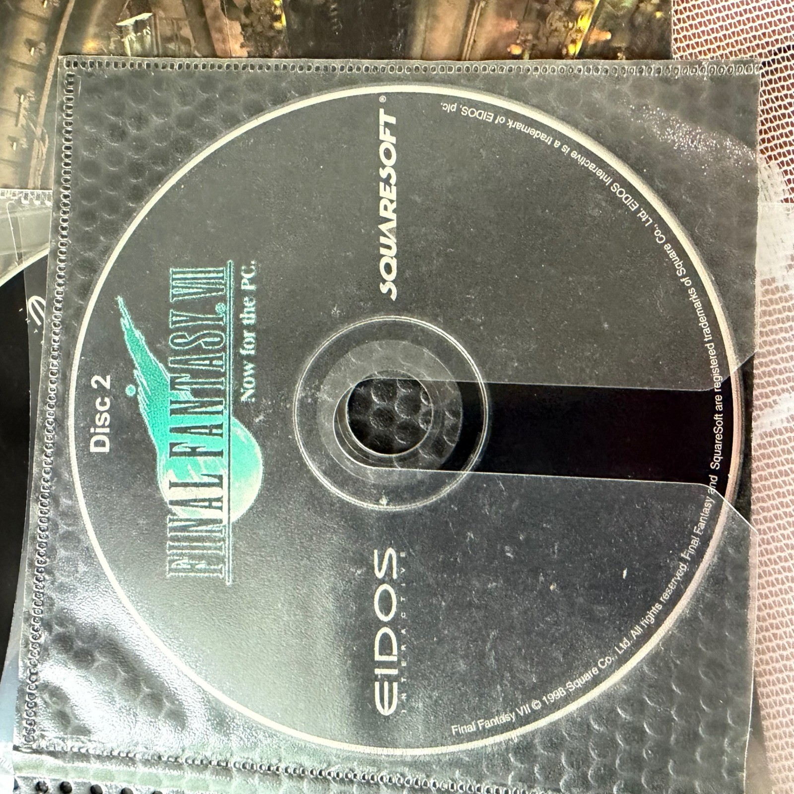 UNTESTED Eidos Final Fantasy VII PC Game Big Box 1998 3-Disc Set Manual Complete