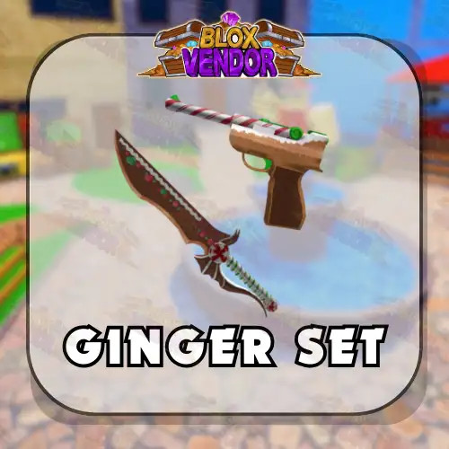 Murder Mystery 2 MM2 Ginger Set Godly Knifes and Guns