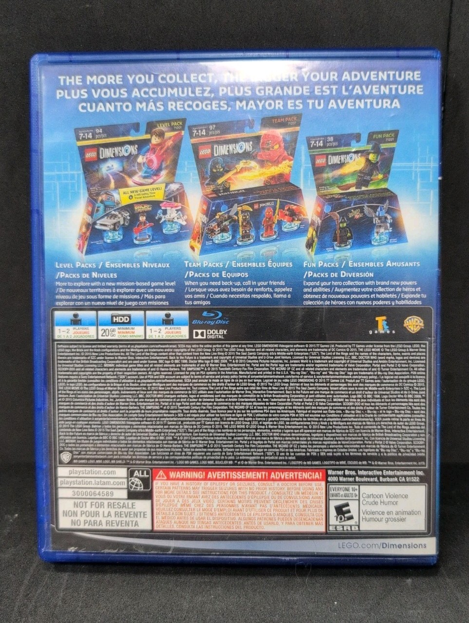 LEGO Dimensions – Sony Playstation 4 PS4 Game Only, + Manual