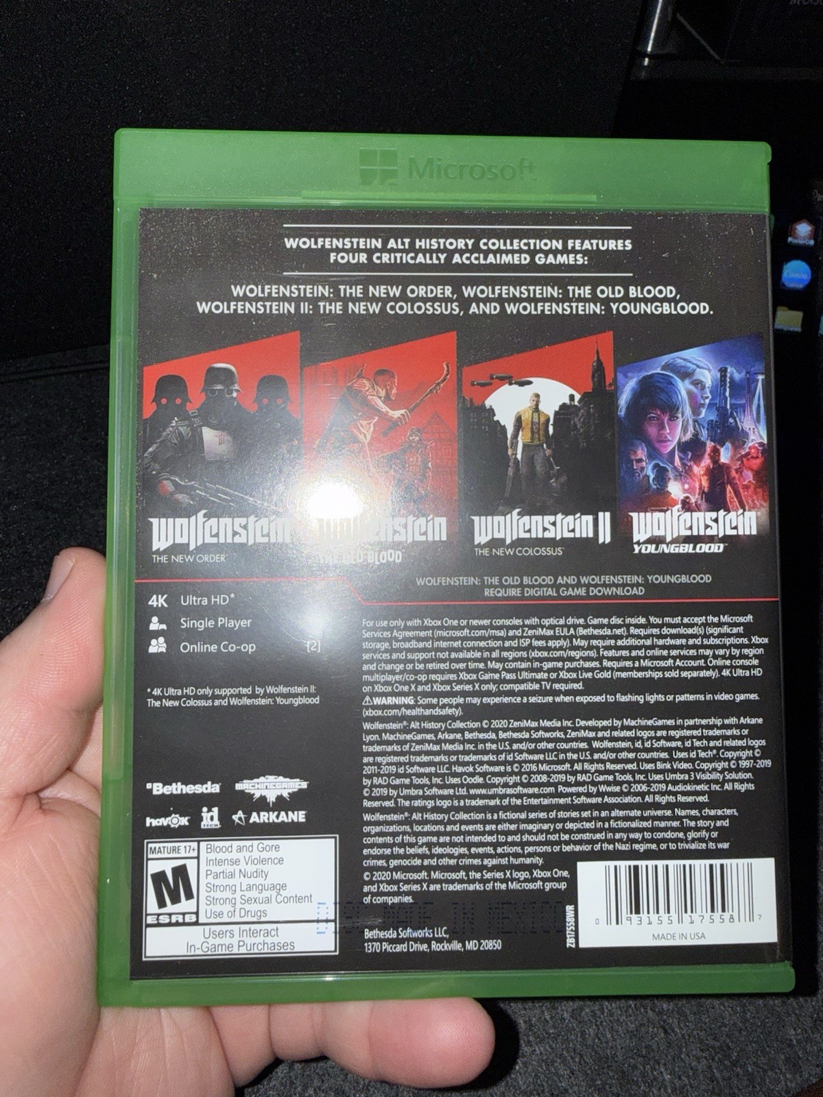 Wolfenstein: The Alternative History Collection (Microsoft Xbox One, 2020)