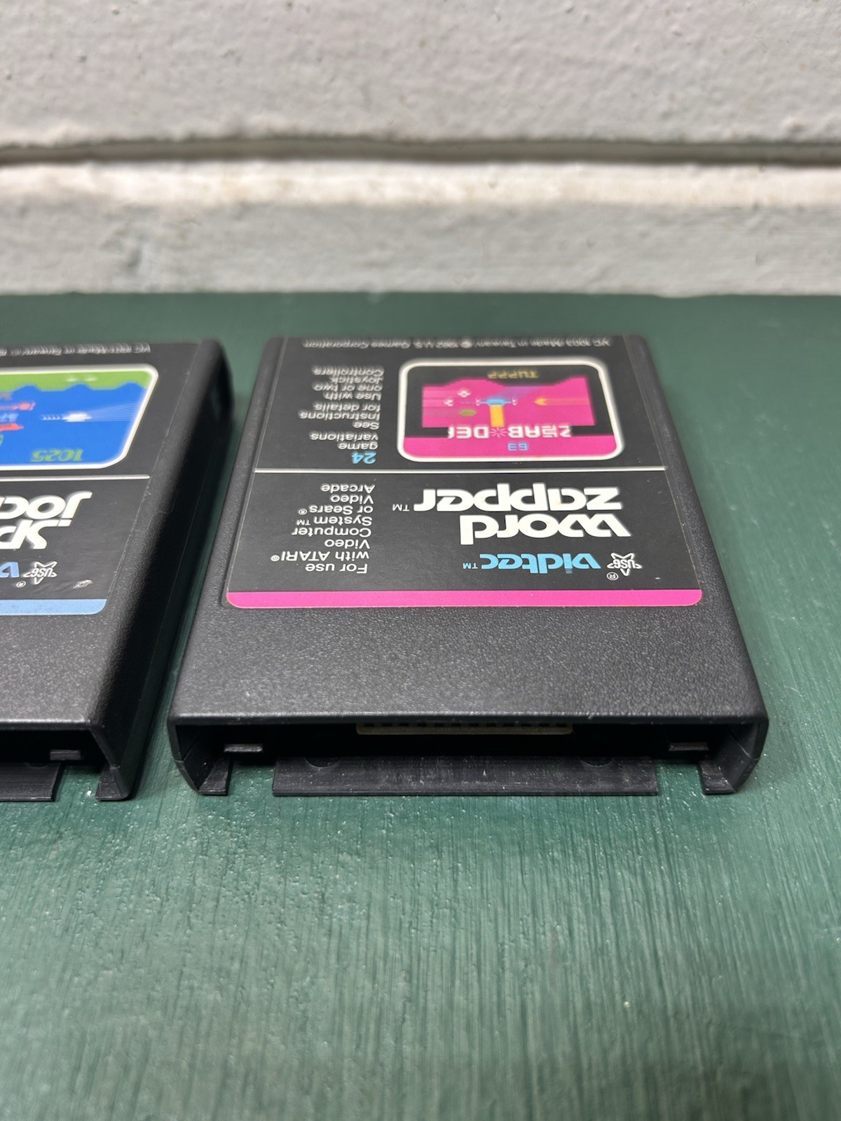 US GAMES VIDTEC Atari 2600 3 Game Lot – Word Zapper, Space Jockey & Sneak’n Peak