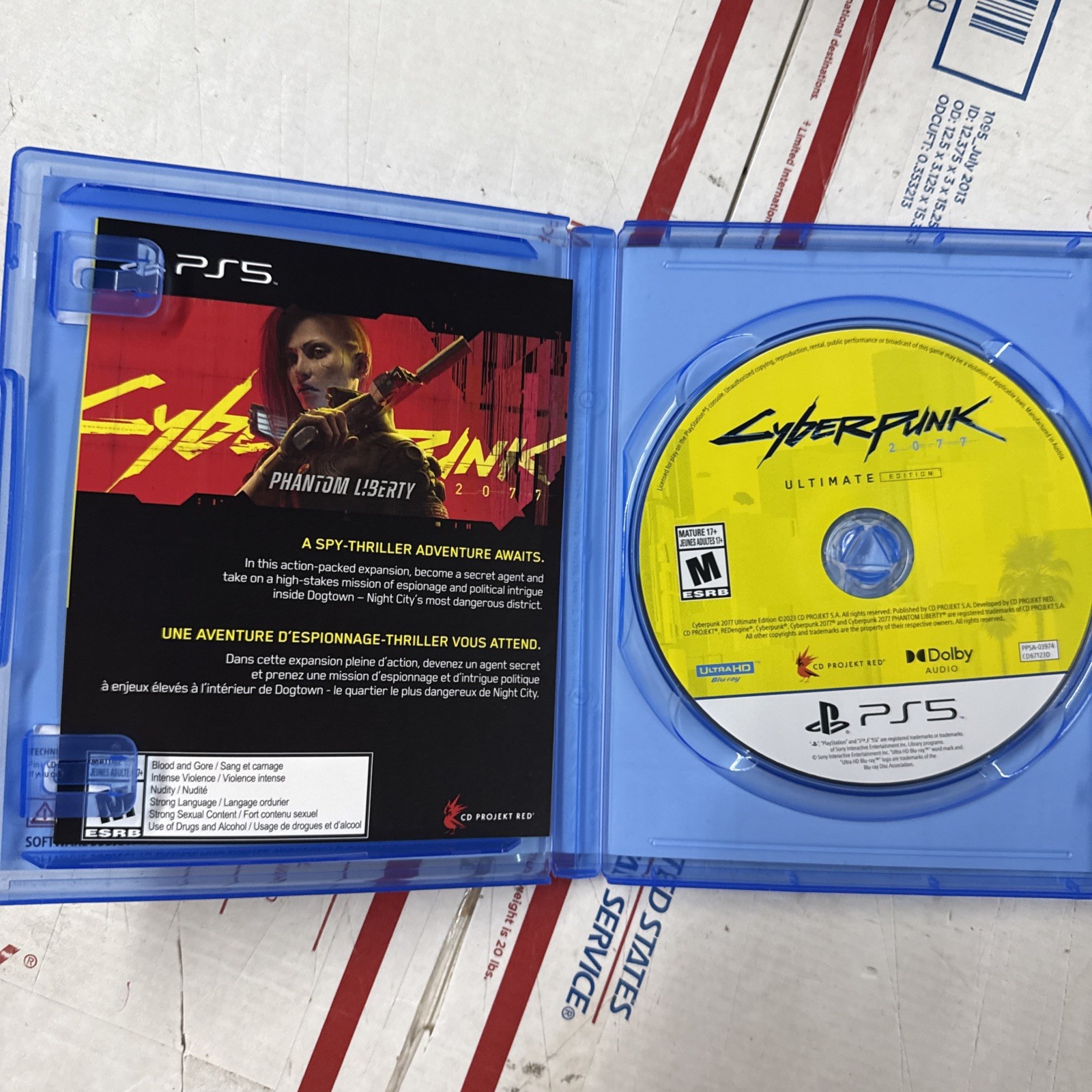 Cyberpunk 2077: Ultimate Edition – Sony PlayStation 5 PS5 Physical Open Box