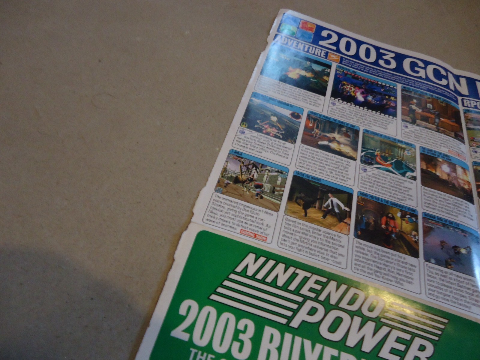 2003 Buyer’s Guide for Gamecube & Game Boy Advance Nintendo Power Promo Poster