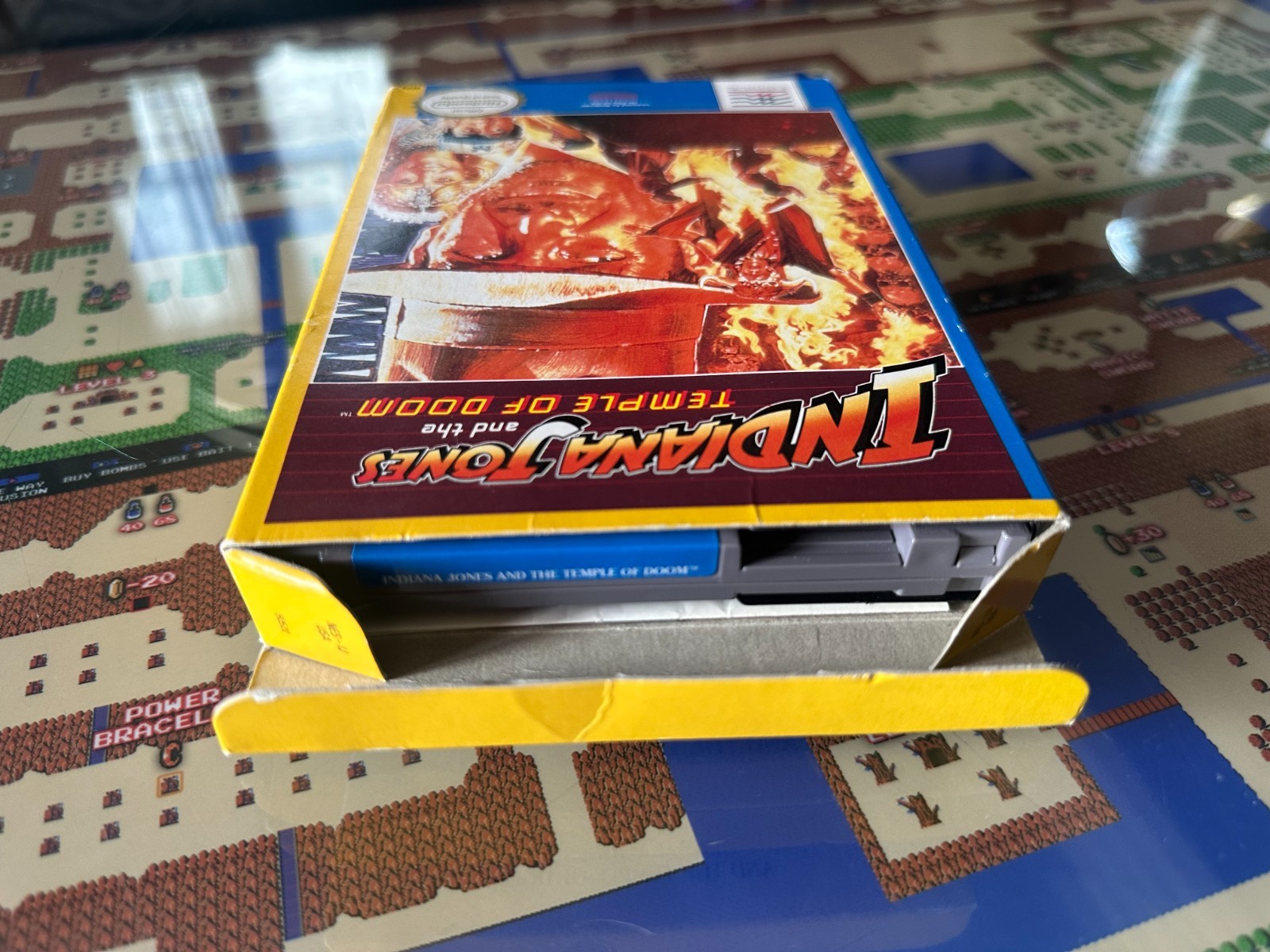NES Nintendo Indiana Jones and the Temple of Doom Oval Seal CIB Complete in Box