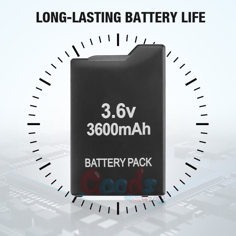 3.6V 3600mAh Rechargeable Replacement Battery for Sony PSP 2000 3000 2001 3001