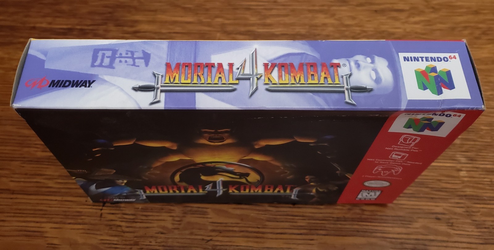 BOX ONLY – for 1996 Mortal Kombat 4 Nintendo 64 Video Game