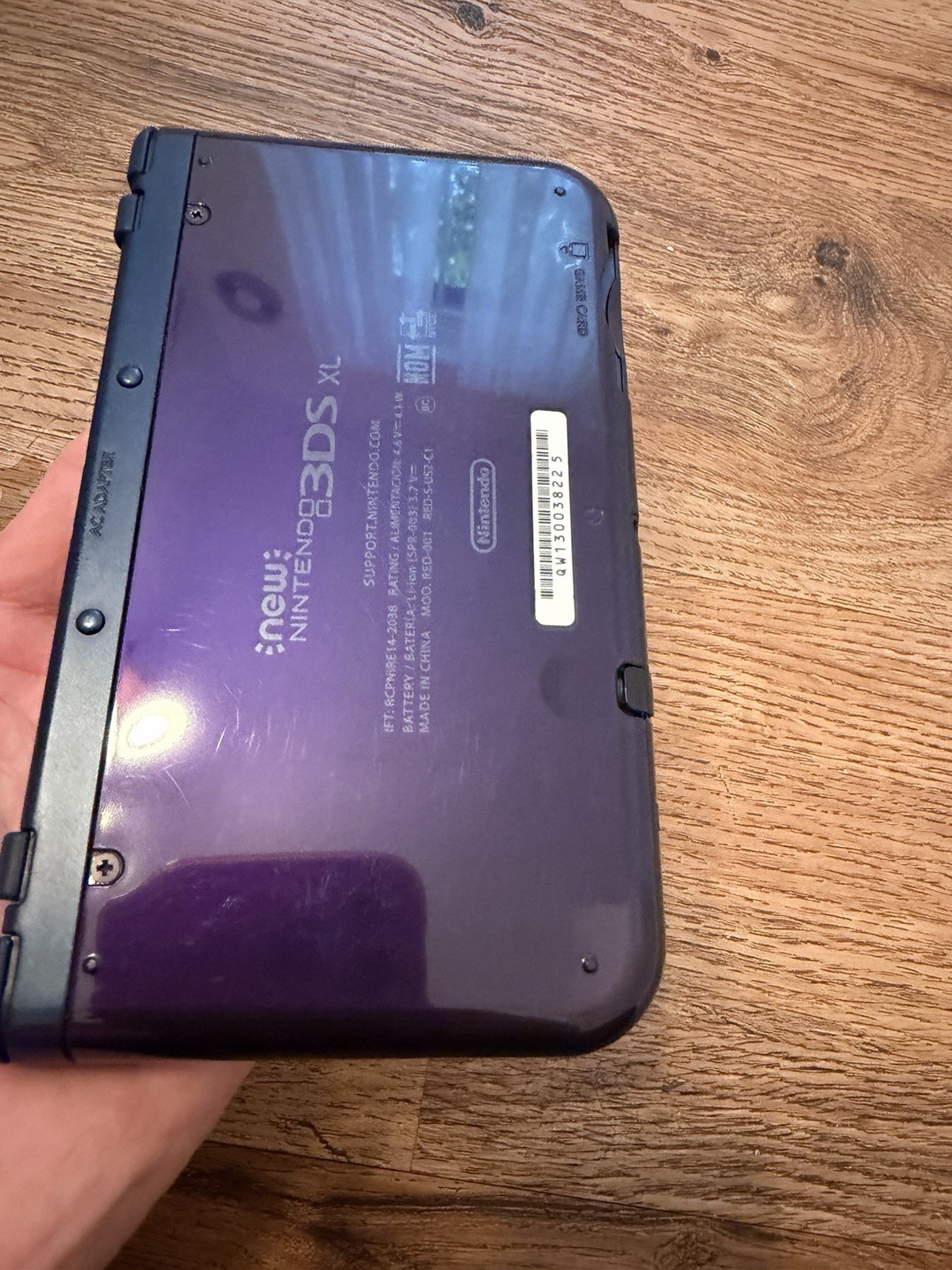 Nintendo New 3DS XL Galaxy Edition Handheld Console System – Purple w/charger