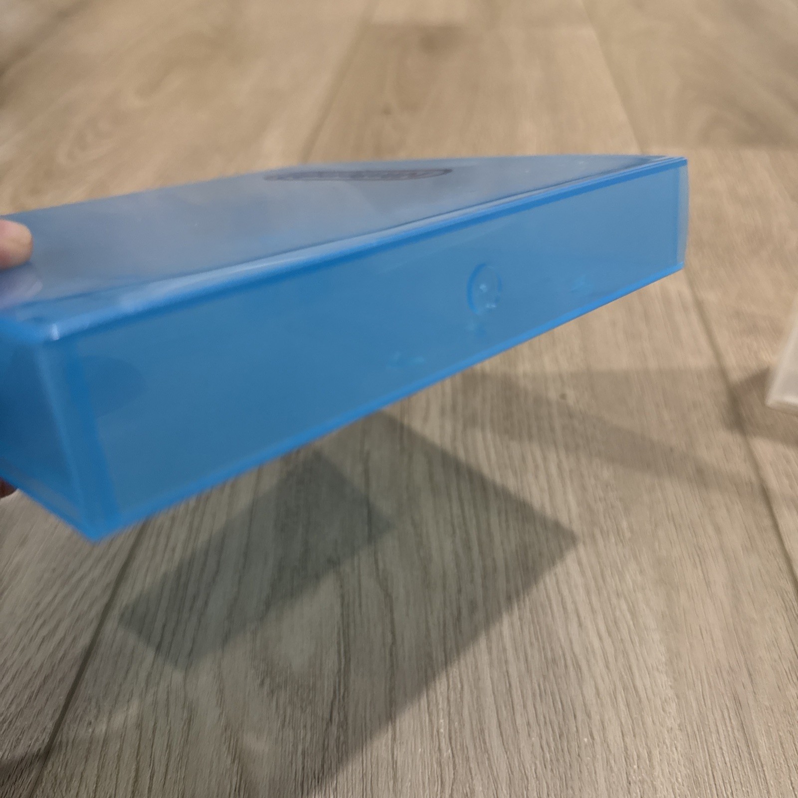Lot of 3 Nintendo NES Plastic Clamshell Hard Case Logo Clam Shell Clear Blue OEM