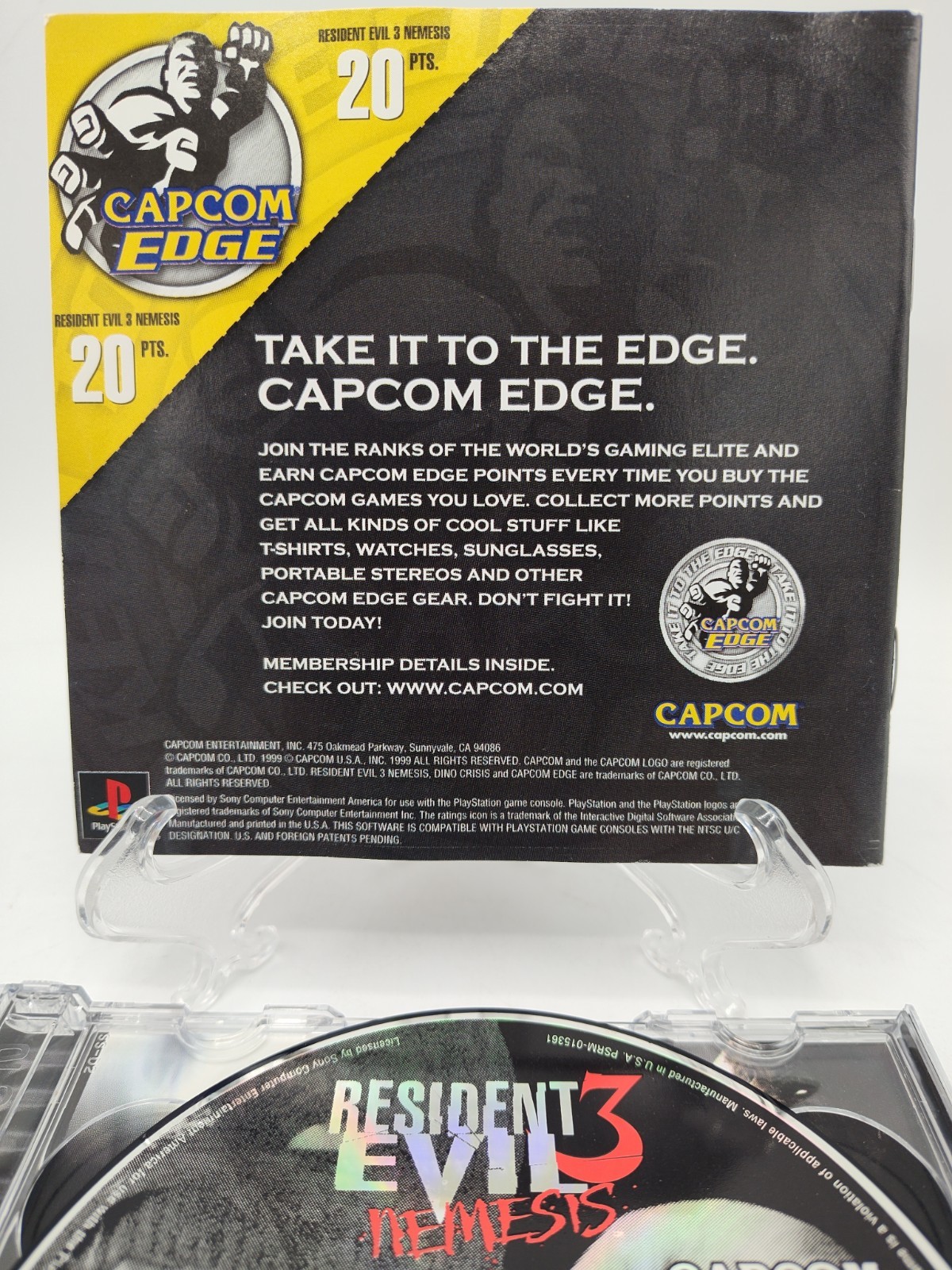 Resident Evil 3: Nemesis (PlayStation 1 PS1, 1999) CIB w/ Demo + Case Protector