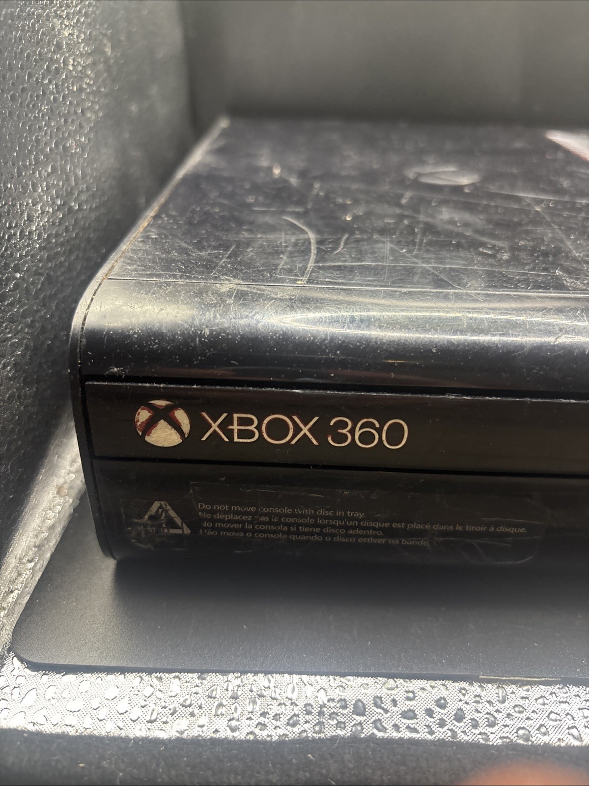 Microsoft Xbox 360 E Console Only Model 1538 Black Unable to test no power cord