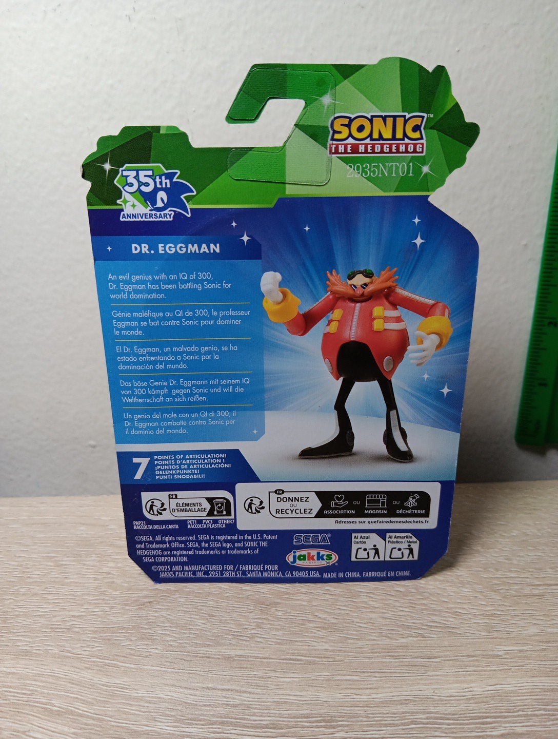 *FREE SHIP* 2.5″ DR EGGMAN (Modern) 35TH Sonic the Hedgehog SEGA Jakks Pacific