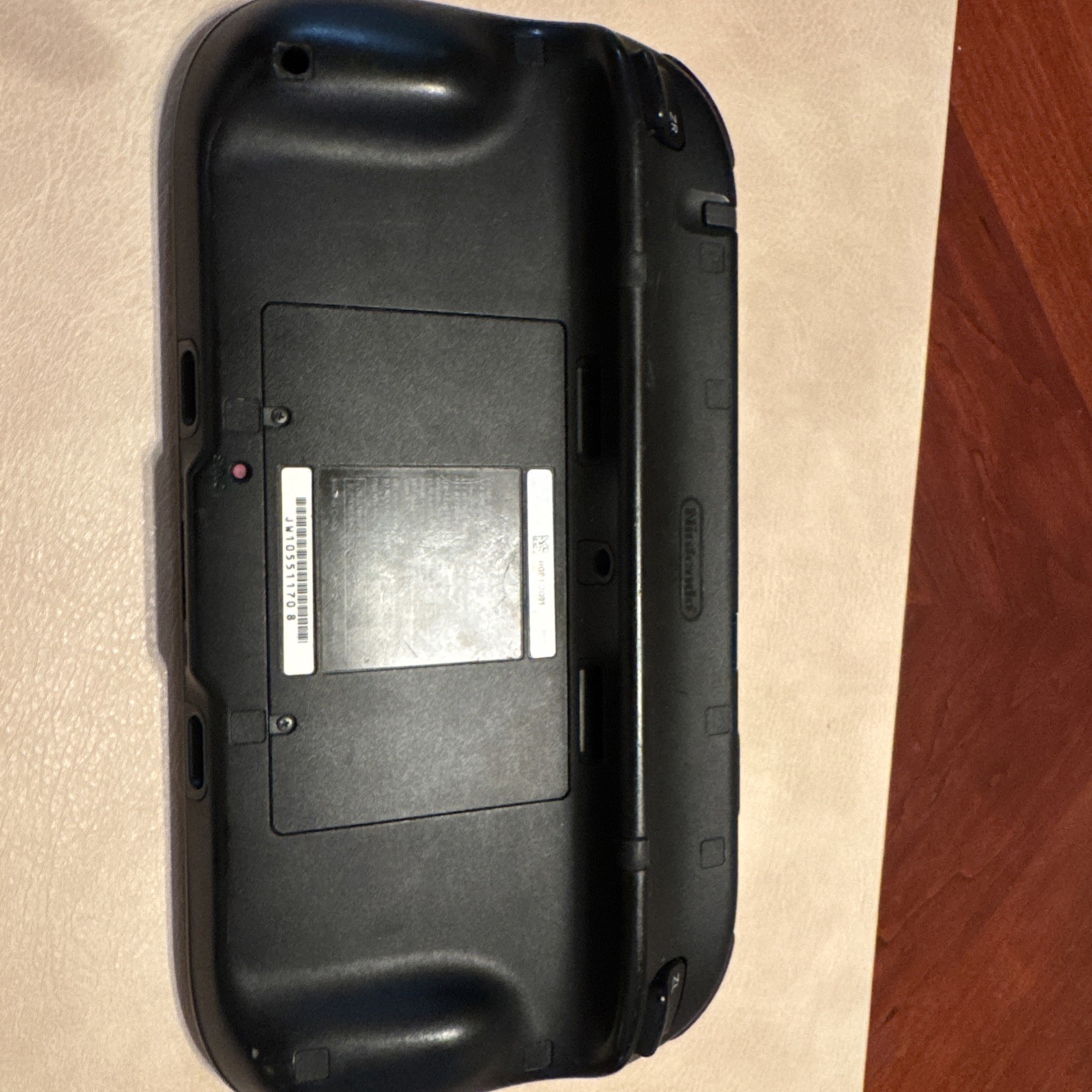 Nintendo Wii U Black Gamepad Untested No Charger