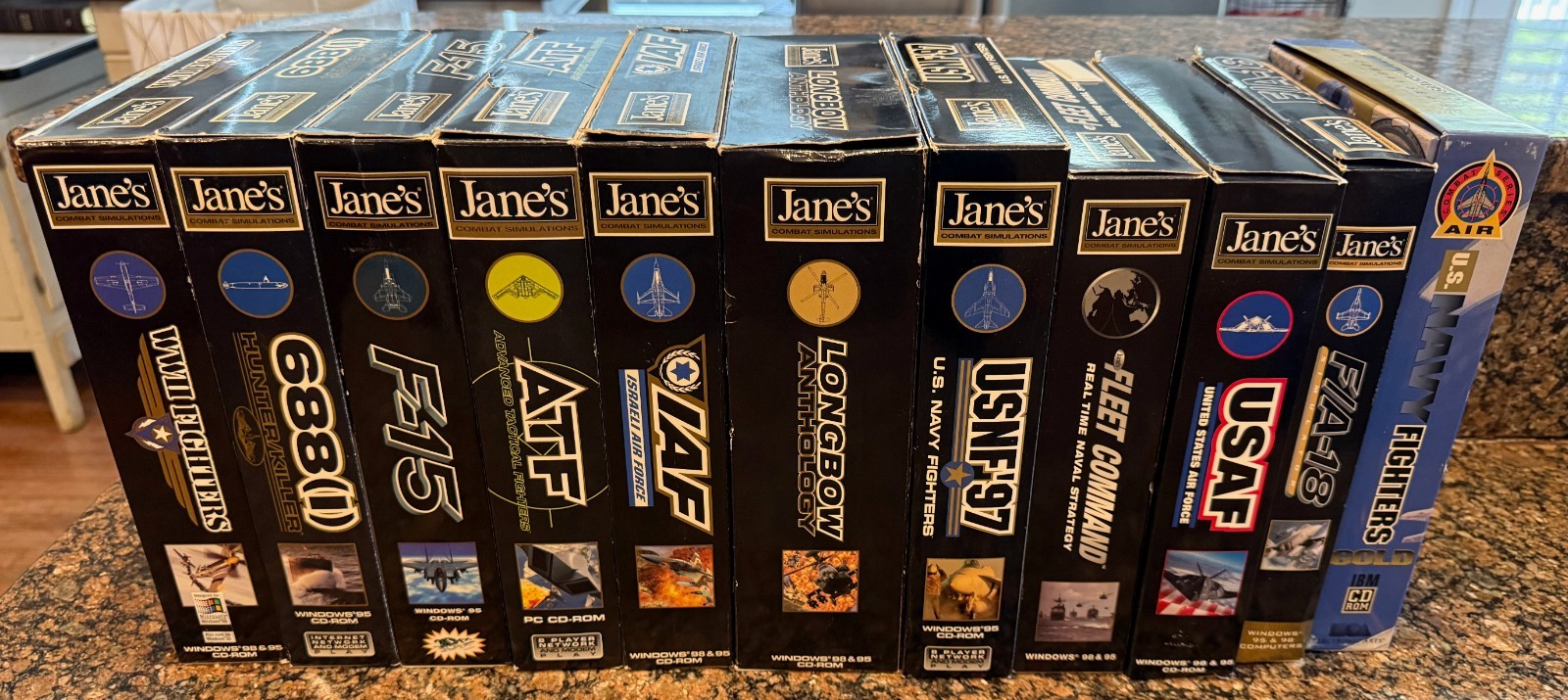 Jane’s Combat Simulations Collection (11 Big Box PC Games) Complete Manuals Maps