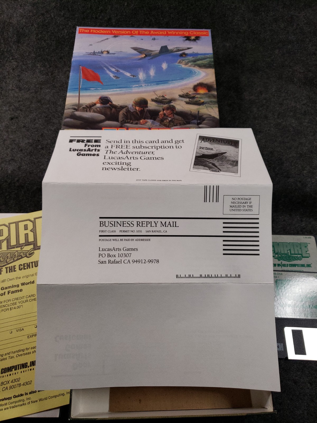 Empire Deluxe Vintage Video Game Big Box Windows PC 3.5in Disks……. (C11B4)
