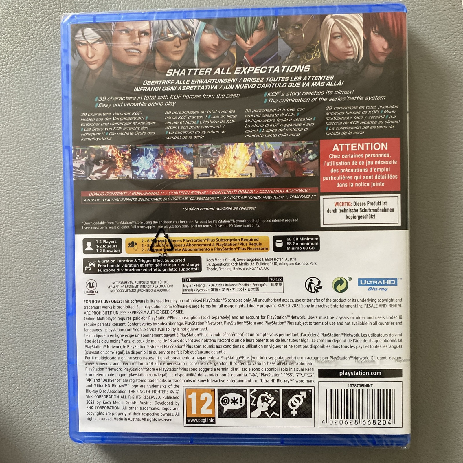 The King of Fighters XV – Sony PlayStation 5 PS5 Omega Edition Import Region Fr