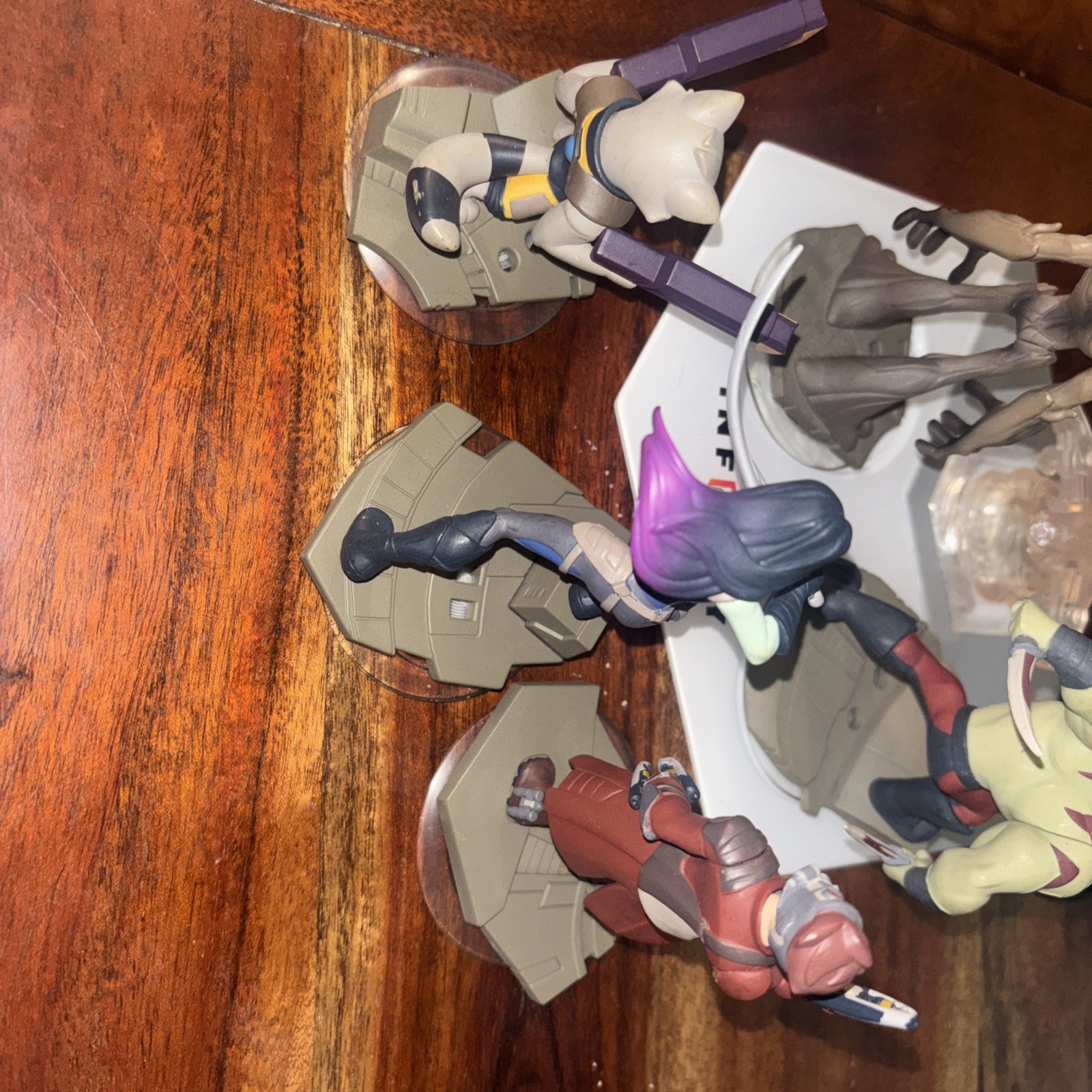 Disney Infinity 2.0 Guardians of the Galaxy Lot Of 6 & Base Free Ship