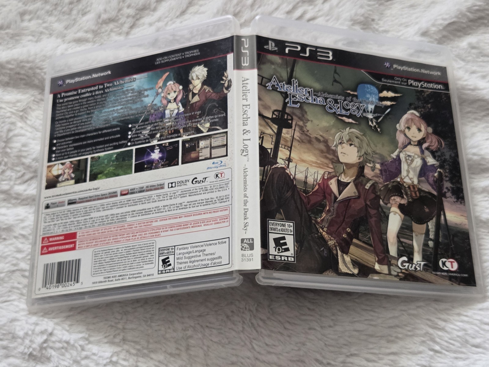 Atelier Escha & Logy: Alchemists of the Dusk Sky (Sony PlayStation 3, 2014) CIB