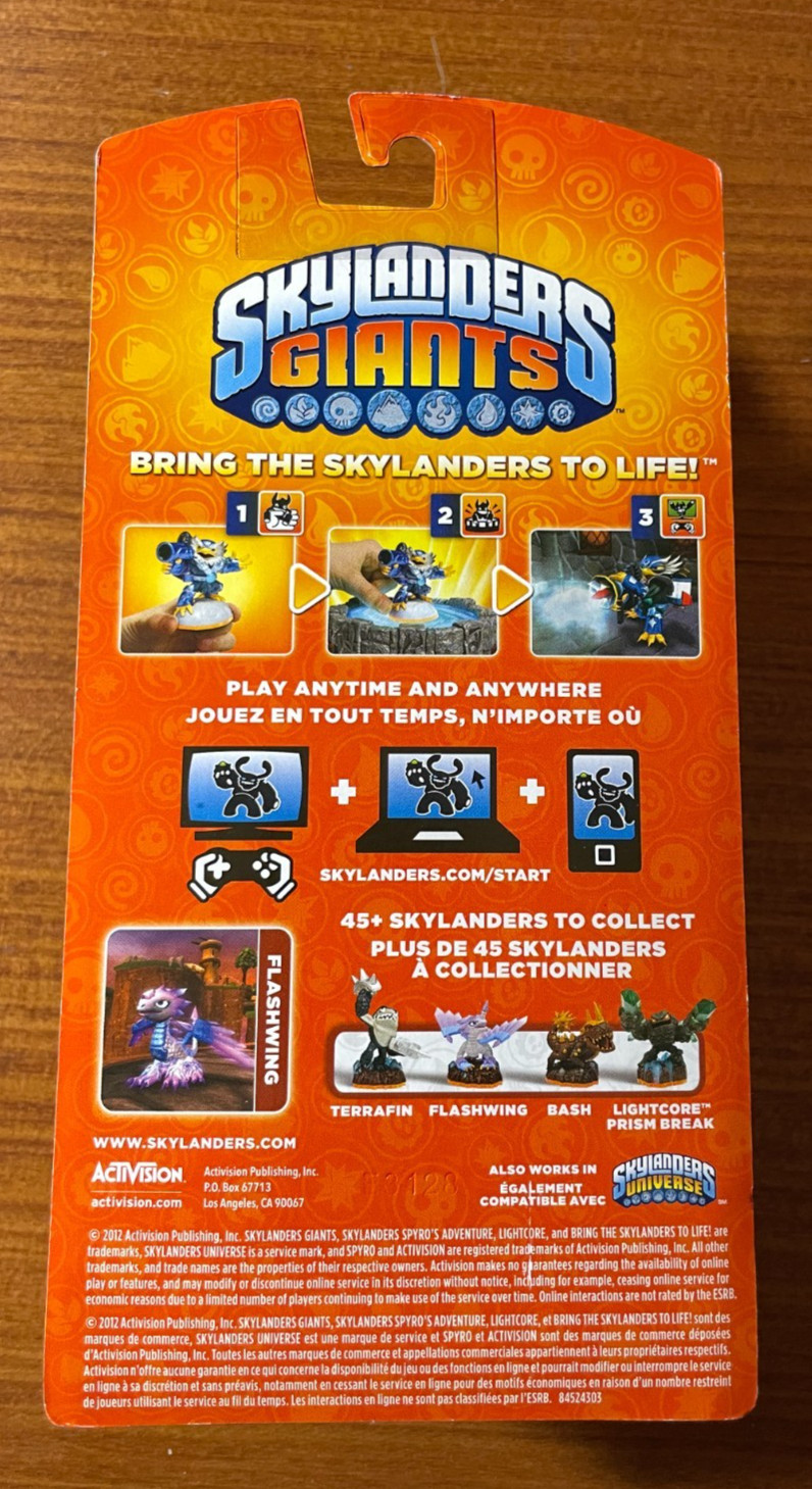 Skylanders Giants FLASHWING Action Figure 2012 Single NEW SEALED