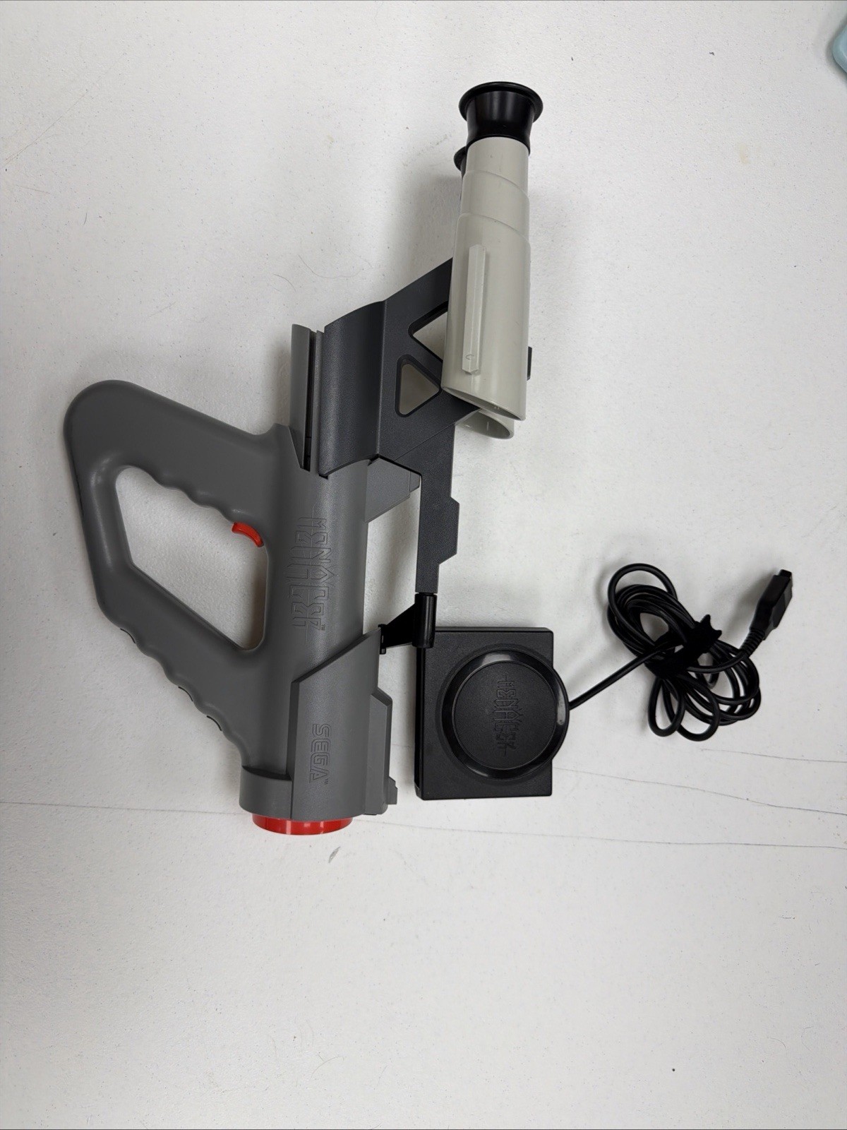 SEGA Menacer Wired Light Gun Controller Gray Red Black for Sega Genesis