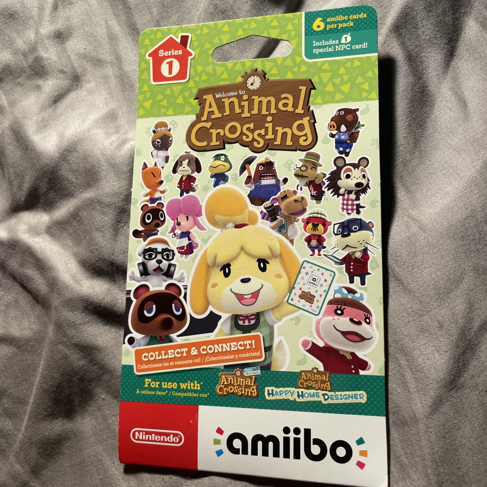 Nintendo Animal Crossing Amiibo Card Pack (6 – Cards) (Series 1) – NEW