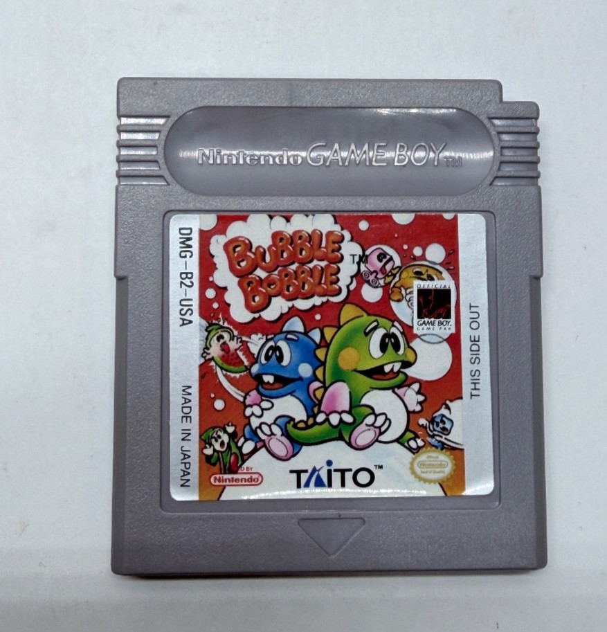 Bubble Bobble Nintendo Game Boy GameBoy Natsume Authentic Tested