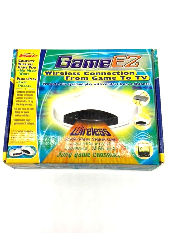 Ameriwave Game EZ Wireless Connection To TV. Audio/Video Signal Link Plug N Play