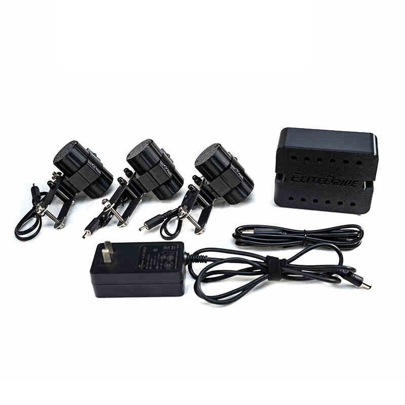 Elite Drive Sim Racing Pedal Vibration Kit 4Way Controller+3pcs Vibration Module