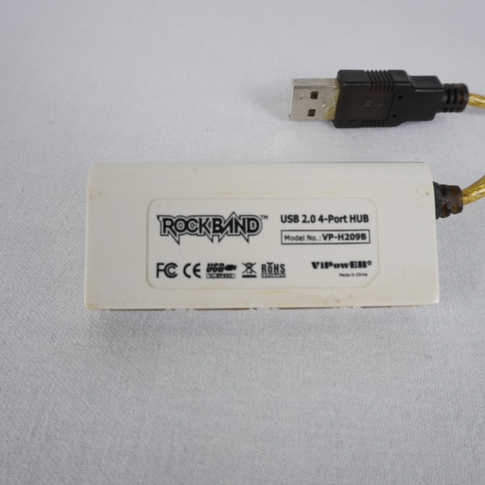Rock Band USB 2.0 4 Port Hub ViPowER VP-H209B Dongle Xbox 360 Wii PS2 PS3
