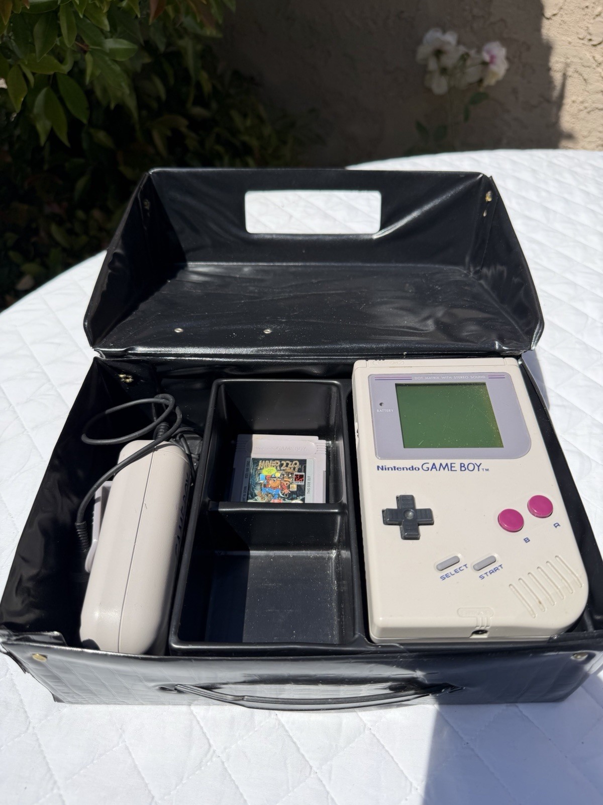 Nintendo Game Boy DMG-01 Gray Handheld System Console w/Case Charger Miner2049er