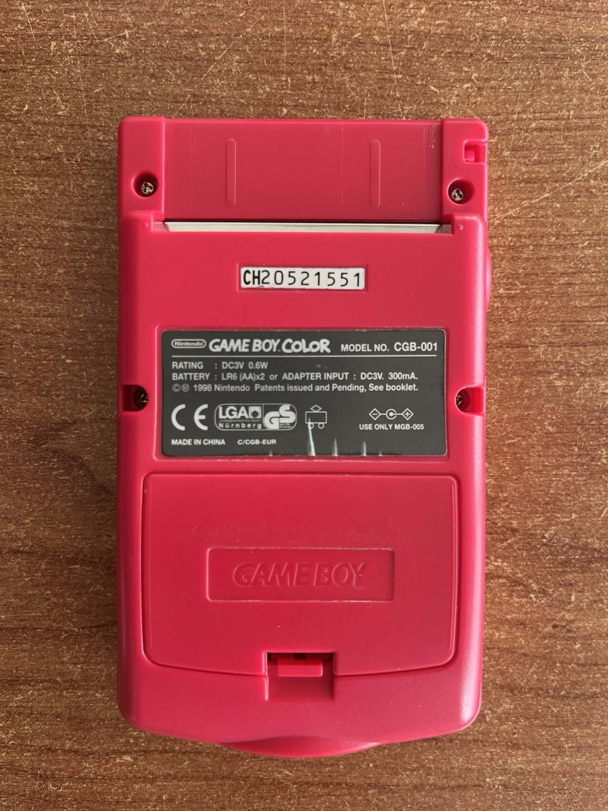 Nintendo Game Boy Color Berry CIB With Box + ITA Manual + Tarzan GBC Game