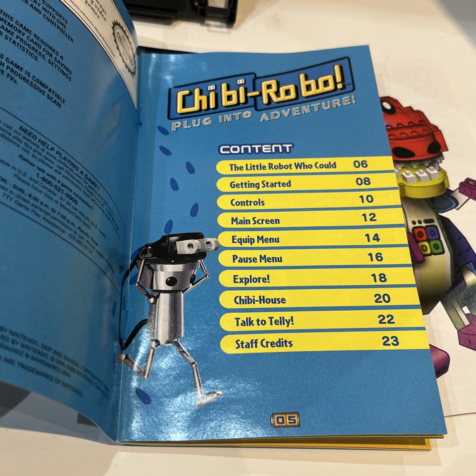 Chi Bi Ro Bo! For Nintendo Game Cube Game Disk W/ Instruction Booklet, 2005-2006