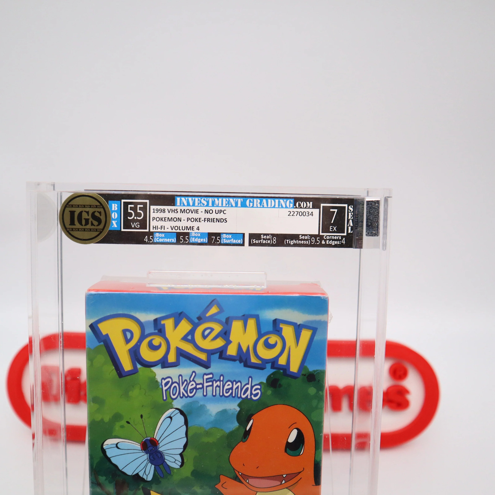 VHS POKEMON: POKE-FRIENDS – IGS GRADED 5.5 BOX & 7.0 SEAL! NEW & Factory Sealed!