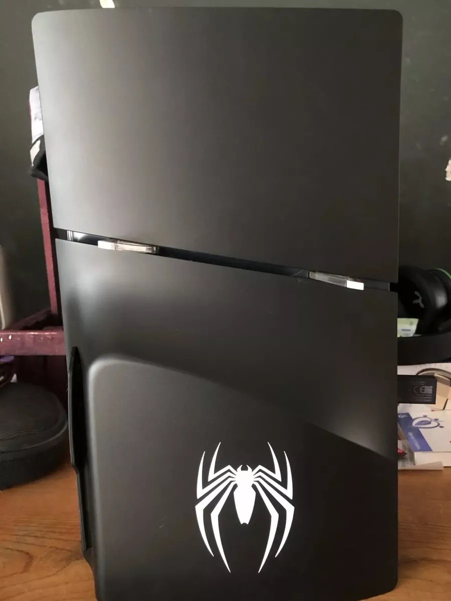Cover Plates for PS5 Slim, ABS Faceplate Shell Covers – Spider Pattern Skin