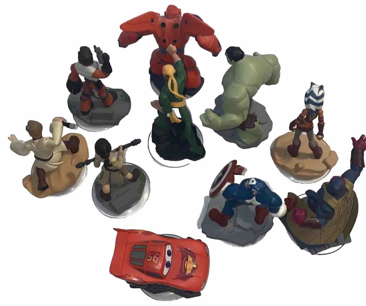 Lot Of 10 – Disney Infinity Marvel Avengers Hulk Captain America & Others