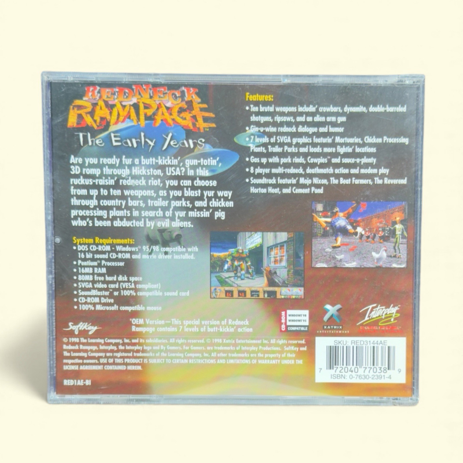 Redneck Rampage PC CD-ROM 1997 Interplay Productions Xatrix Entertainment